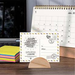 24 porte-cartes de visite en bois de pin&nbsp;DJEW-SP0001-21A-02