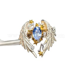 Manchette ouverte en alliage et strass pour femmes&nbsp;WG253F1-01