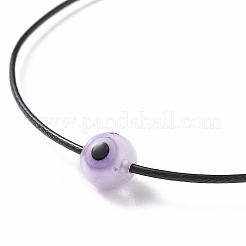 Set di braccialetti con perline intrecciate rotonde a lume da 5 pz 5 colori per le donne&nbsp;BJEW-JB08787