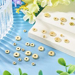 30 pièce de perles d'espacement en laiton de 3 styles&nbsp;KK-TADJ0001-09B