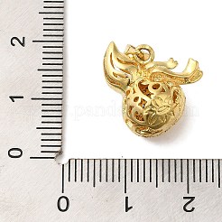 Pendentifs avec zircon cubiques à micro-pavés en laiton&nbsp;KK-C072-32G