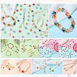 100 perles de verre artisanales de couleur dégradée&nbsp;DIY-SZ0010-51B