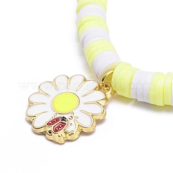 Braccialetti con ciondoli elasticizzati smaltati in lega a tema insetto 4 pz 4 stili&nbsp;BJEW-JB08763