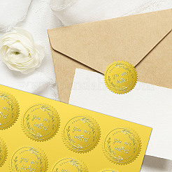 12 Blatt selbstklebende Aufkleber mit Goldfolienprägung&nbsp;DIY-WH0451-030