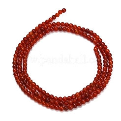 Cuentas de cornalina naturales hebras&nbsp;G-Z116-A22-2mm