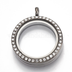 Legierung magnetische Medaillon Anhänger&nbsp;PALLOY-T052-23