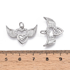 Colgante micropavé cubic zirconia de latón&nbsp;ZIRC-T016-03P