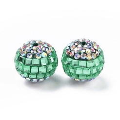 Polymer Ton Strass Perlen&nbsp;RB-L029-04C