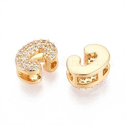 Micropave de latón transparente perlas de circonita&nbsp;KK-T071-17G-C