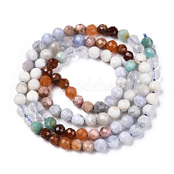 Naturelles et synthétiques mélangées perles de pierres précieuses brins&nbsp;G-D080-A01-01-27
