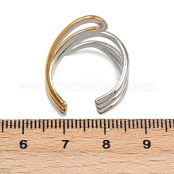 Anelli con polsino in acciaio inossidabile 304 per donna&nbsp;LS-RJEW-L133-03GP-01