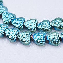 Electroplate non magnetici ematite sintetico fili di perline&nbsp;G-J380-6mm-A03