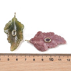 Natürliche indische Achat geschnitzte Anhänger&nbsp;G-K372-06G-05