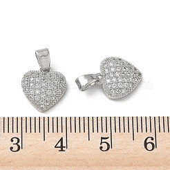 Ciondoli con micro pavé in ottone per San Valentino&nbsp;KK-A299-16P
