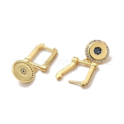 Créoles en laiton avec zircon cubique&nbsp;KK-H433-57G