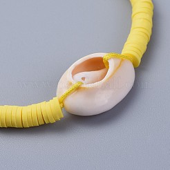 (vente de bijoux pour fêtes d'usine) bracelets tressés en perles heishi en argile polymère faits à la main&nbsp;BJEW-JB04318-02