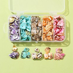 Fili di perline di conchiglia naturale da 125 g in 5 colori&nbsp;BSHE-FS0001-06A