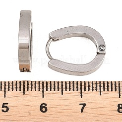 Pendientes de aro de acero inoxidable 201&nbsp;EJEW-T056-03P-01