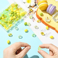 100 Stück Acrylperlen in 3 Ausführungen&nbsp;SACR-CJ0001-90