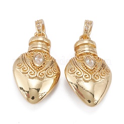 Pendentifs avec zircon cubiques à micro-pavés en laiton&nbsp;ZIRC-C024-04G