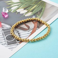 Braccialetti elastici con charm in zirconia cubica a forma di conchiglia per donne adolescenti&nbsp;BJEW-JB06850-02