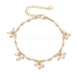 Charm-Armbänder mit natürlichen Süßwasserzuchtperlen&nbsp;BJEW-JB14049