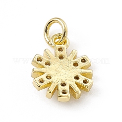 Adornos de latón micropavé de circonia cúbica&nbsp;ZIRC-F132-57G