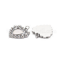 Pendentifs en acier inoxydable 304 avec monture en émail&nbsp;STAS-N097-207P