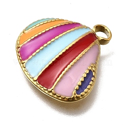 Pendentifs en acier inoxydable 304 émaillés&nbsp;STAS-Z163-21G-06