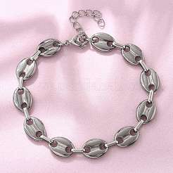 304 Edelstahl-Armbänder mit ovalen Gliederketten für Männer und Frauen&nbsp;BJEW-D042-52P