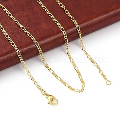 Collana di catene figaro in ottone per donna&nbsp;X-NJEW-P265-28G