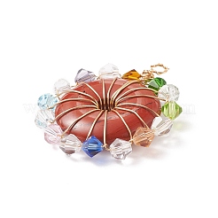 Ciondoli diaspro rosso naturale&nbsp;PALLOY-JF01755-04
