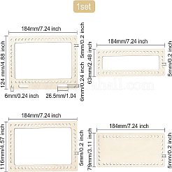 Korbböden aus Pappelholz&nbsp;DIY-WH0184-19