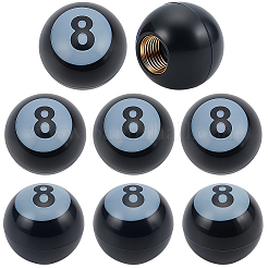 8 pz n. 8 tappi per valvole di pneumatici in plastica a forma di palla da biliardo&nbsp;FIND-SP0005-37