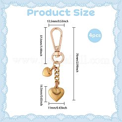 Decorazioni pendenti a forma di cuore in acciaio inossidabile 304&nbsp;HJEW-WH0068-97