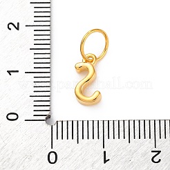 925 Sterling Silber Buchstabenanhänger mit Biegeringen&nbsp;LS-STER-R008-01G-S