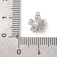 Ottone micro spianare fascino zirconi&nbsp;KK-D371-04B-P