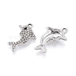Pendentifs en strass en alliage de placage de rack&nbsp;PALLOY-T091-23M-P