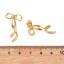 Boucles d'oreilles à tige en acier inoxydable 304&nbsp;LS-EJEW-I318-02G-01