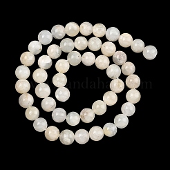Naturelles perles pierre de lune blanc brins&nbsp;G-C277-A01-8mm