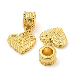 Tibetische Legierung europäische baumelnde Charms&nbsp;PALLOY-F199-33G