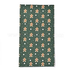 Sacs de bonbons en papier rectangle thème réveillon de noël&nbsp;CARB-G007-01E