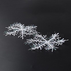 Weihnachts-Schneeflocken-Anhänger aus Kunststoff&nbsp;AJEW-WH0039-13A