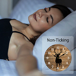 Horloge murale imprimée en mdf&nbsp;HJEW-WH0058-020
