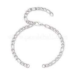 3 stücke 3 arten 304 edelstahl kette armband machen&nbsp;AJEW-JB01411