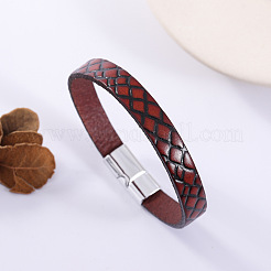 Bracelets en cordon de simili cuir gaufré&nbsp;WG215F5-04