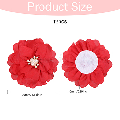 Blumenornament-Zubehör aus Polyester&nbsp;DIY-WH0588-78A