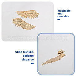12 paire de broches en alliage en forme d'aile&nbsp;JEWB-CA0001-82