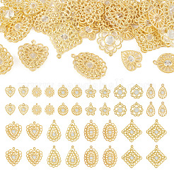 40 colgante de rhinestone de hierro de 10 estilos.&nbsp;IFIN-TA0001-60