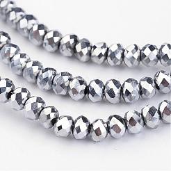 Chapelets de perles en verre électroplaqué&nbsp;EGLA-G014-2mm-FP03